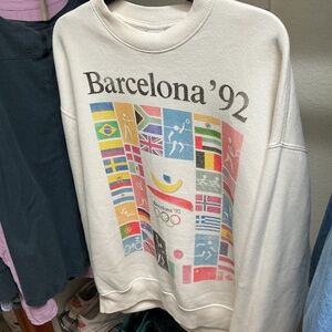 Abercrombie & Fitch Barcelona Olympics Graphic Crew Sweatshirt
